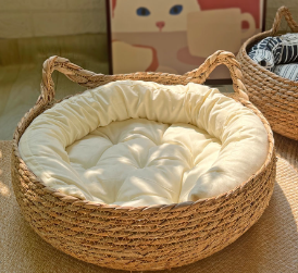 Handmade Woven Cat Bed