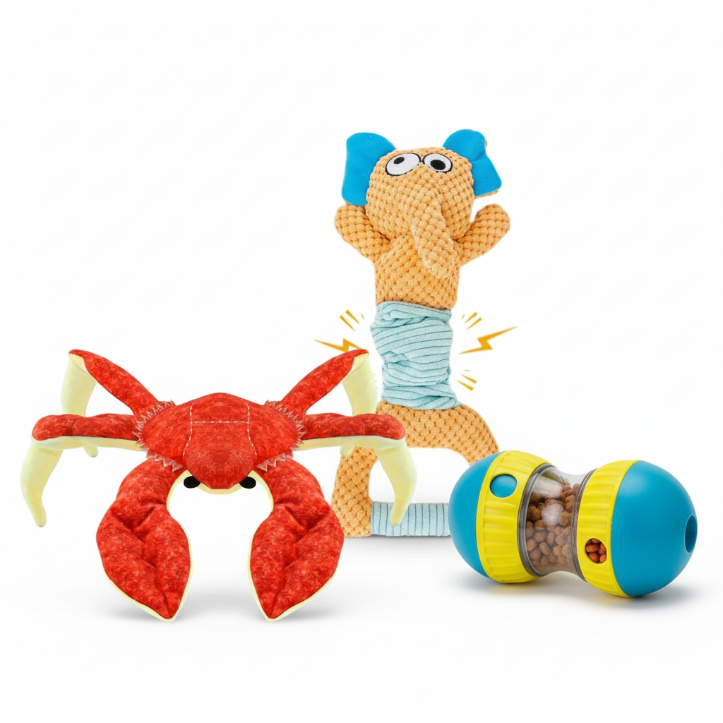 Puppy Starter Bundle - 3 Soft & Interactive Toys